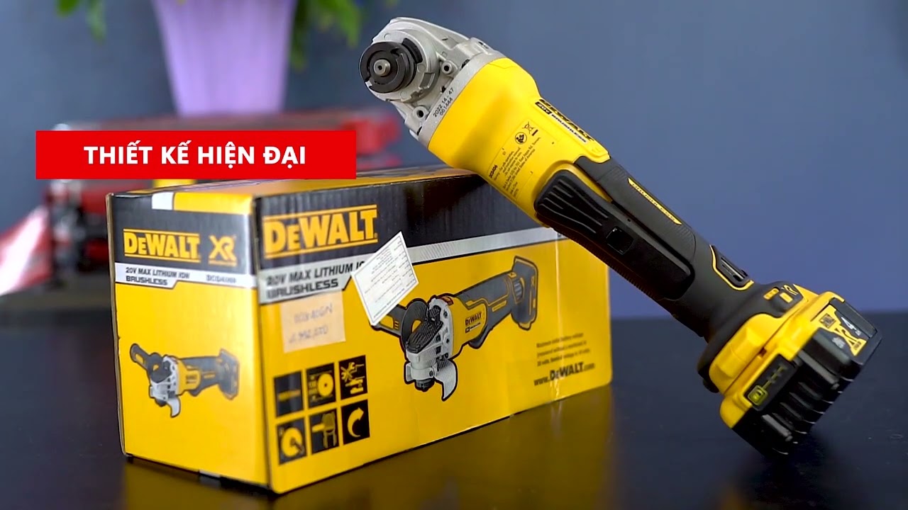 MÁY MÀI GÓC 100mm DÙNG PIN 20V/BL DEWALT DCG406N