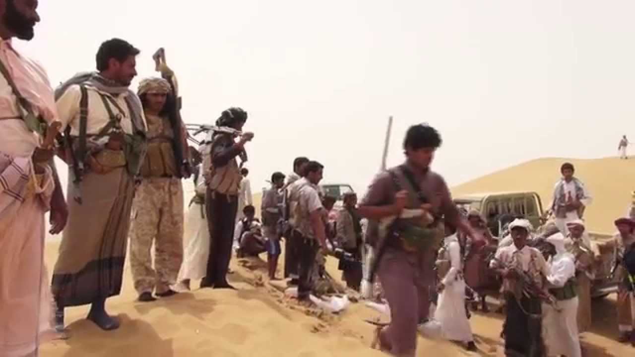 اسعدادت قبائل شبوة في نقطة السليم لمواحهة الحوثيين في مديرية بيحان