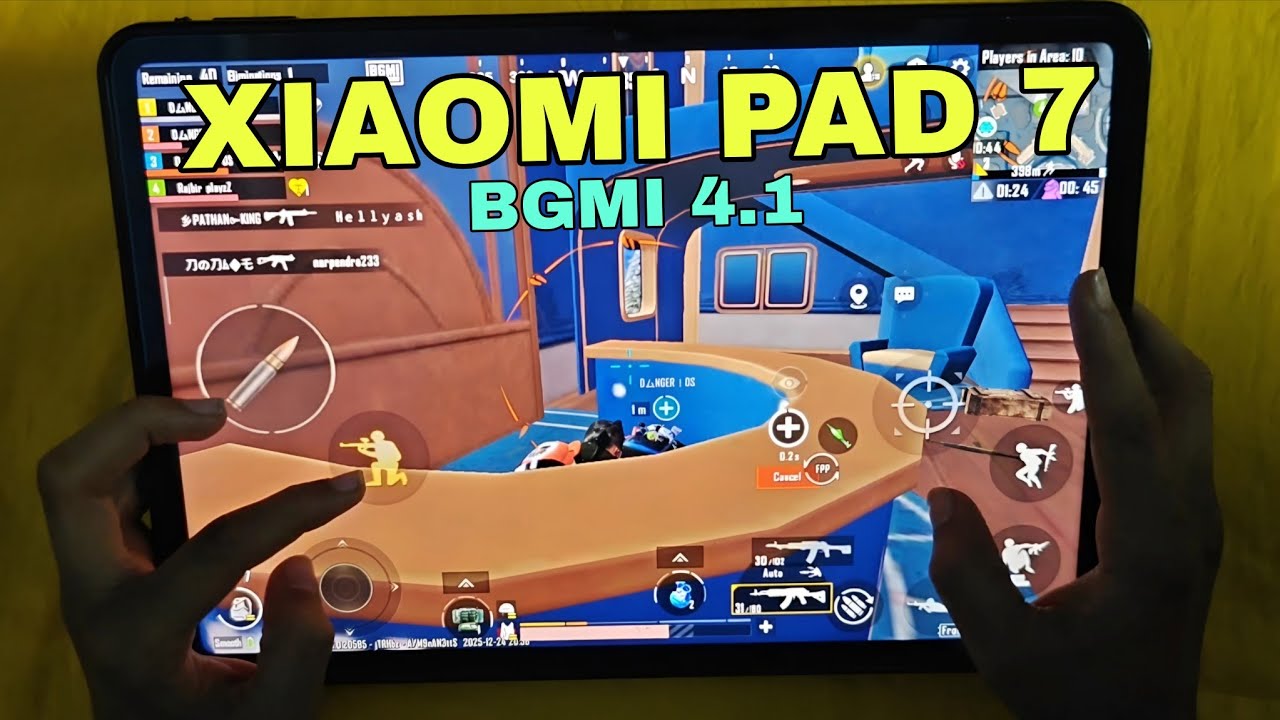 XIAOMI PAD 7 BGMI 4.1 👽 GAMEPLAY WITH 90FPS 🤔