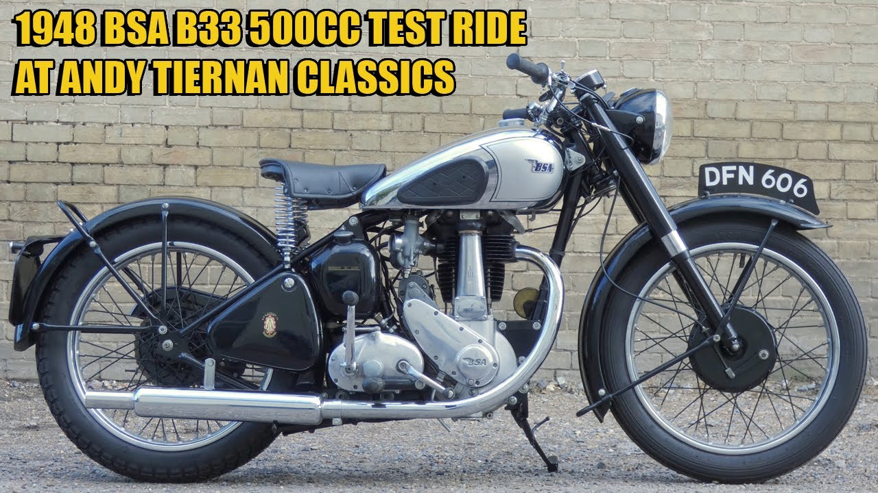 BSA B33 500cc 1948 года выпуска в Andy Tiernan Classics #09390BSA