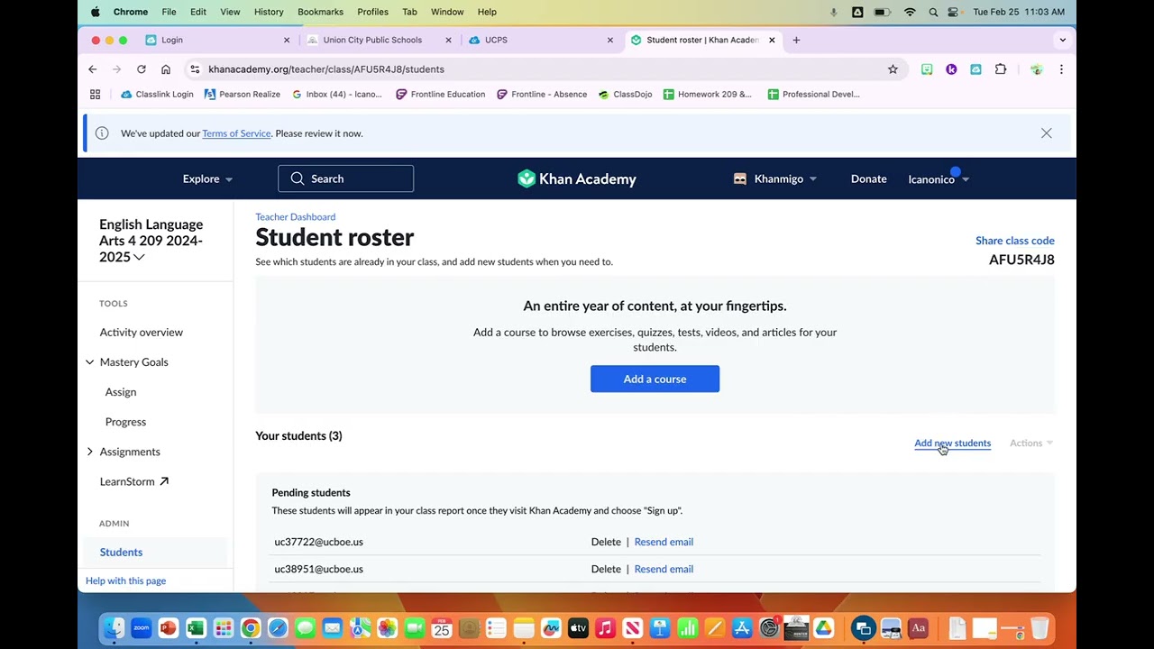 How to: Add students to your class in Khan Academy