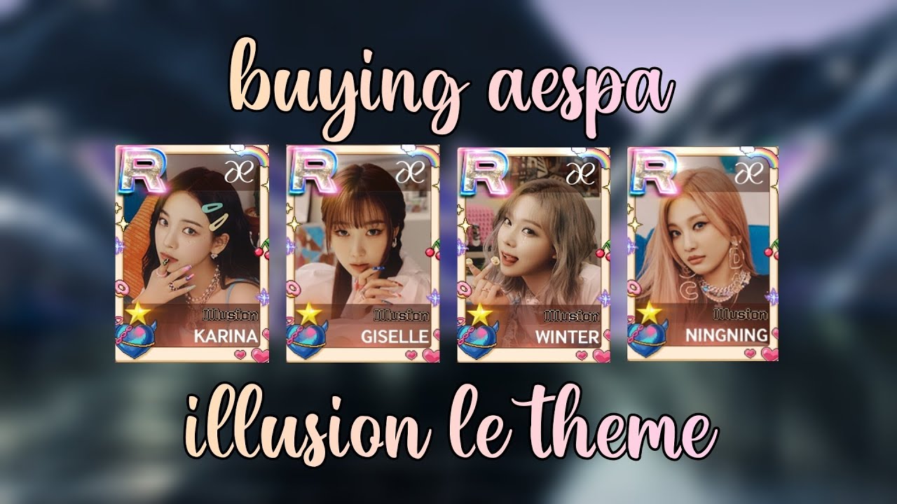 buying aespa's 'illusion' le theme | superstar smtown