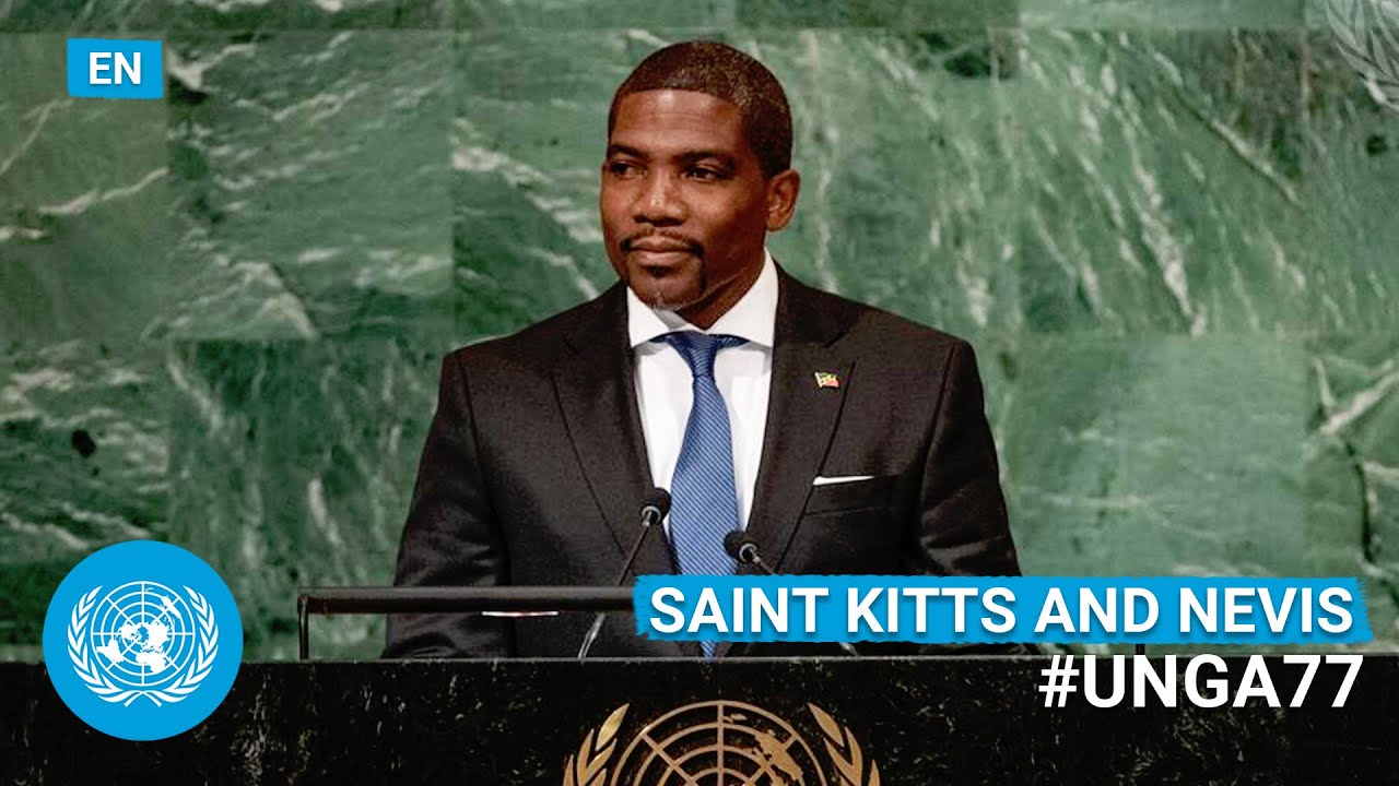 🇰🇳 Saint Kitts and Nevis - Prime Minister Addresses UN General Debate, 77th Session (English)