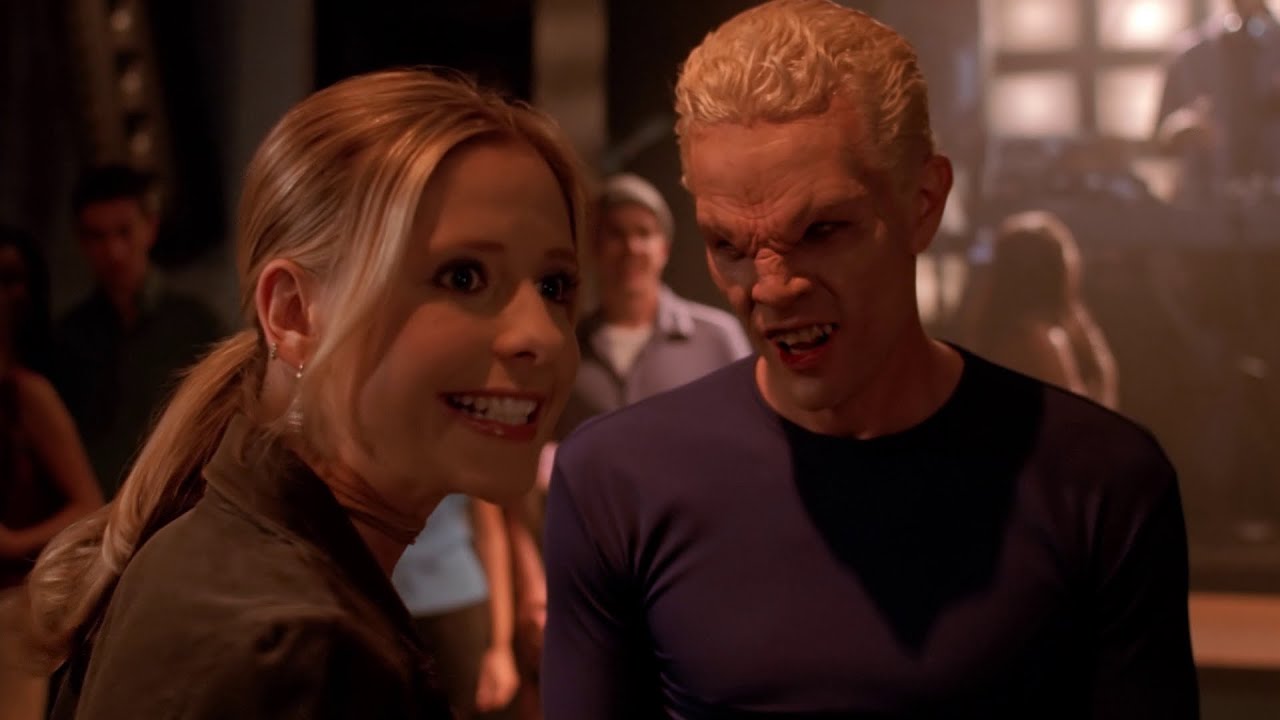 AllSpuffyScenes 7x02 Buffy vs Spike - The Bar Fight