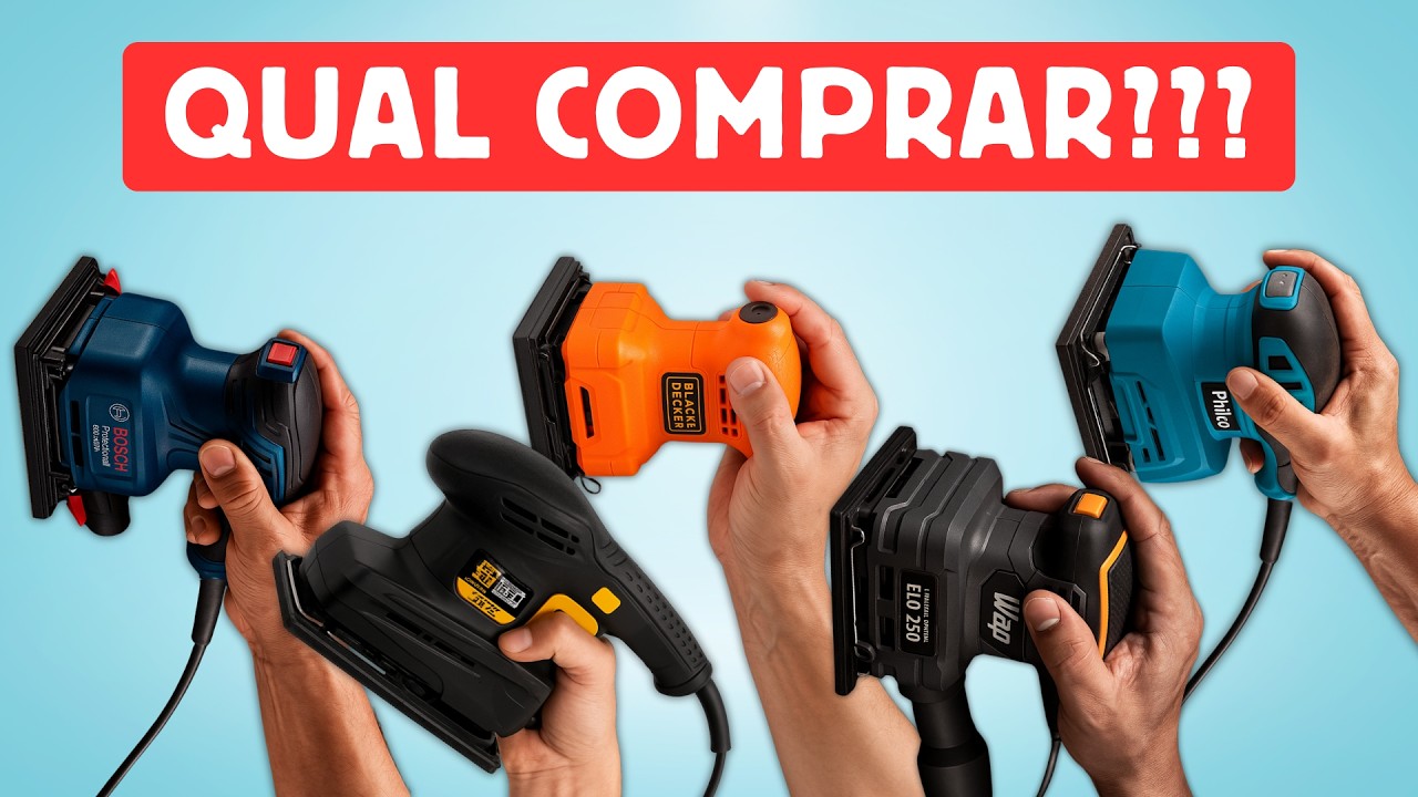 Qual a Melhor Lixadeira Orbital? Análise de 5 Modelos (Bosch, WAP, Black+Decker e Mais)