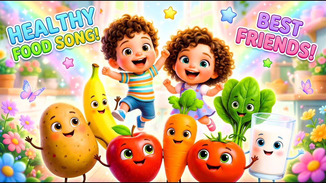सब्ज़ियों की मस्ती | Nursery Rhyme Fruits & Vegetables