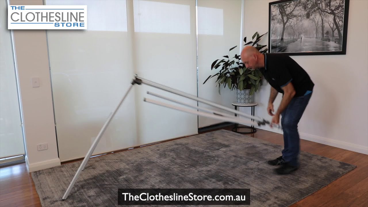 How to Fold a Hills Portable 120 Folding Clothesline Popular Hills Hoist