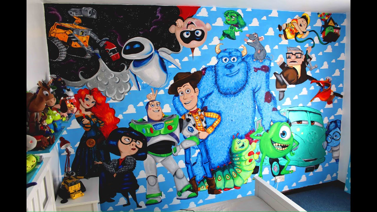 Disney Pixar Wall Mural