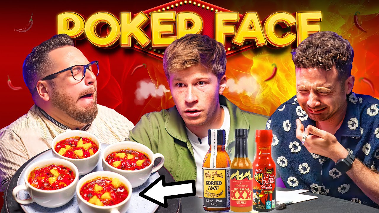 Poker Face Food Challenge SPECIAL ft. Robert Irwin! | Sorted Food