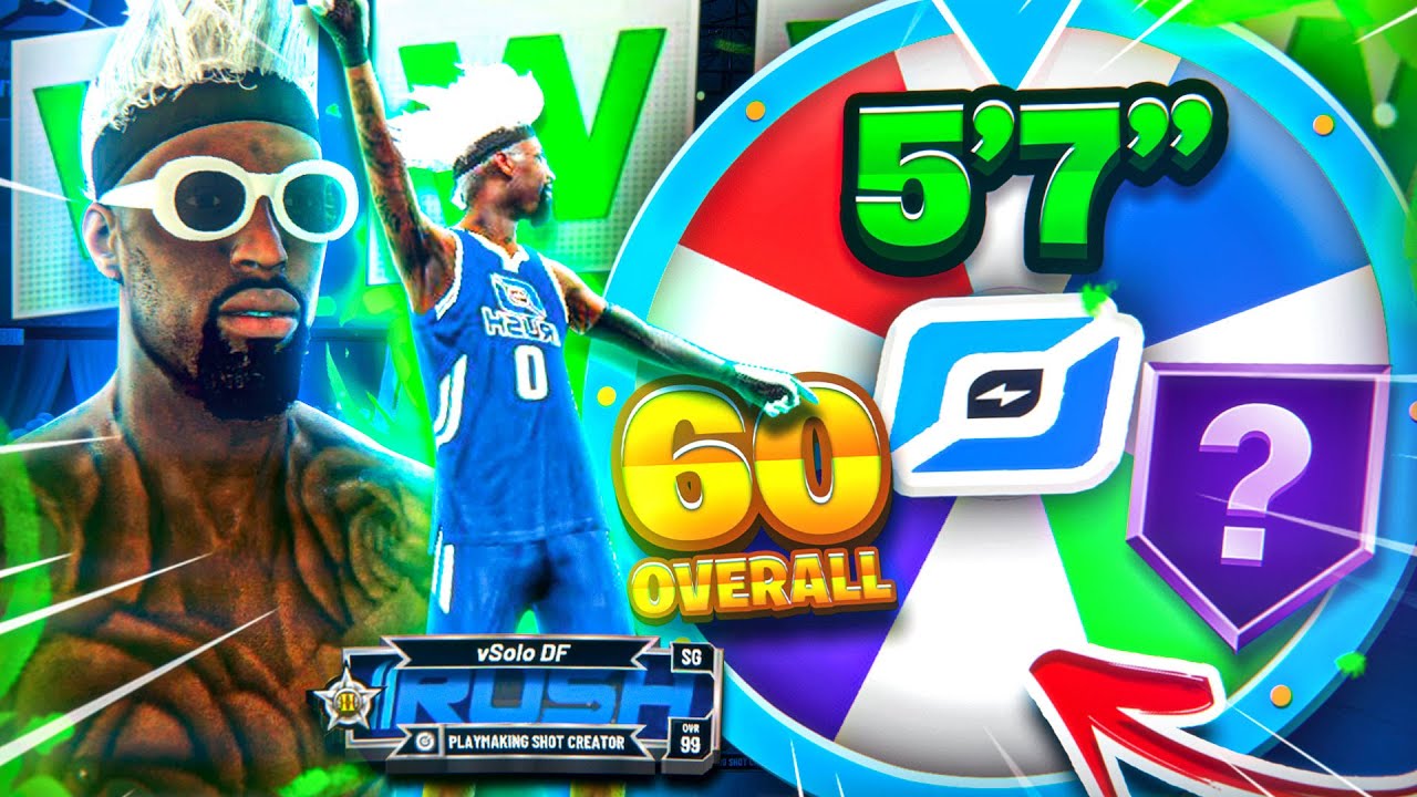 WHEEL OF WORST BUILDS in NBA 2K21... (Bad Idea) *IMPOSSIBLE* TRYING TO WIN 3v3 EVENT w/ POWER DF!!