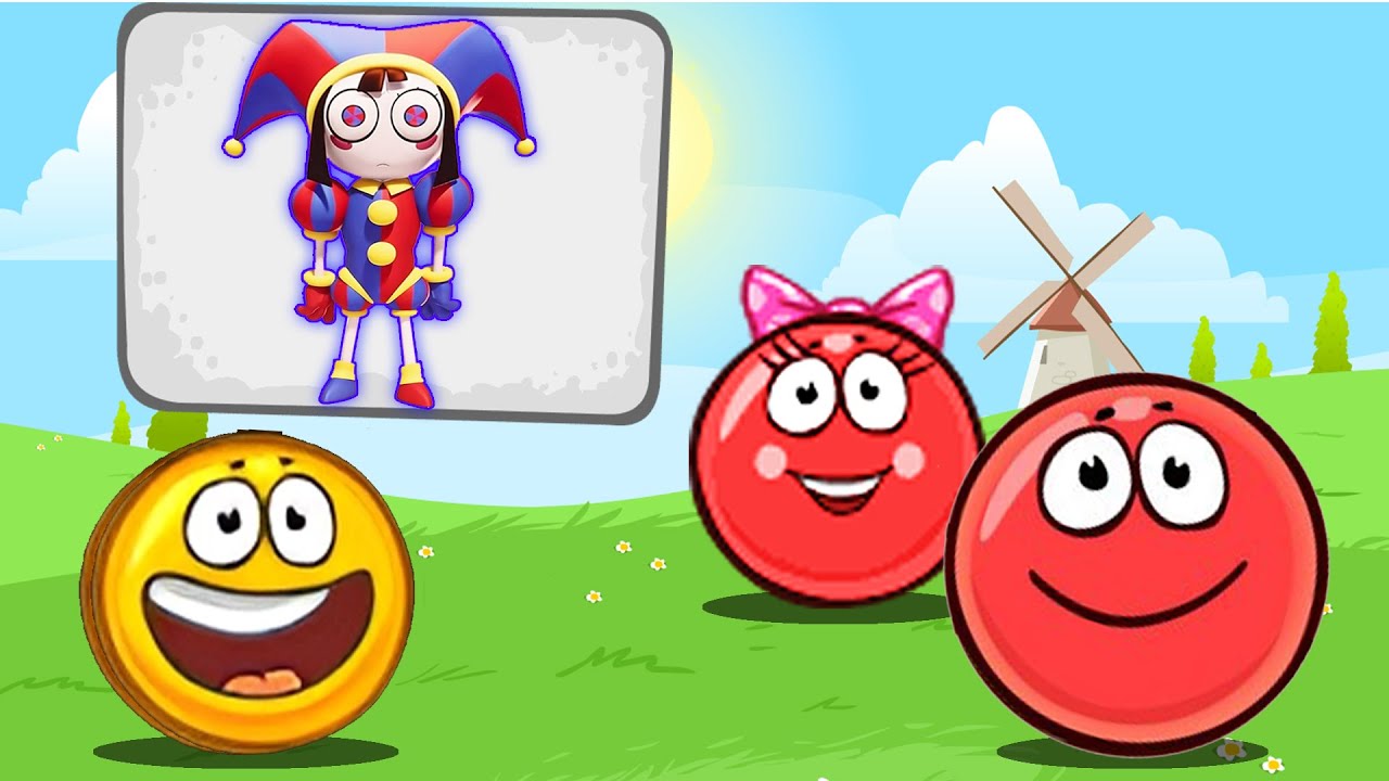 Boss Red Ball 4 vs The Amazing Digital circus