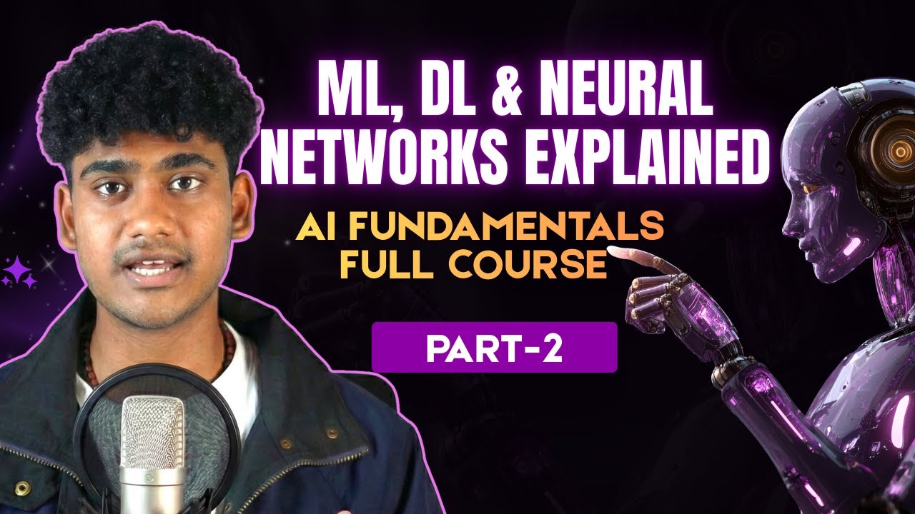 ML, DL & Neural Networks Explained | AI Fundamentals Full Course 🤖 Part 2