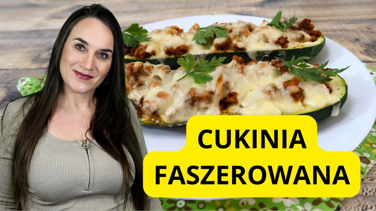 Cukinia faszerowana mięsem mielonym i pieczarkami!