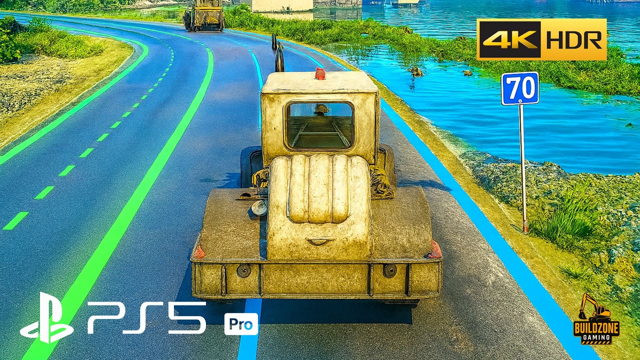 (PS5 Pro) I Built an Asphalt Road in Roadcraft | Roadcraft Gameplay 4K 60 FPS