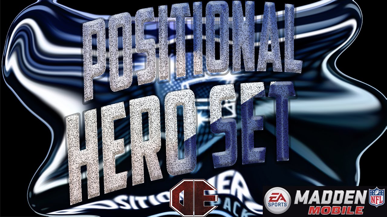Madden Mobile 16 Positional Hero Upgrade Sets! MVP or Captain to Position Hero!