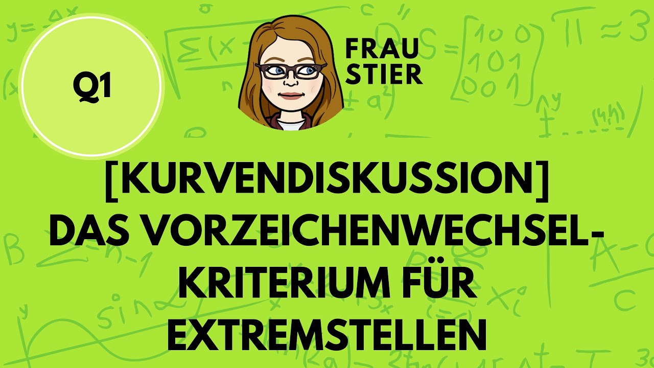 Wenn f''(x)=0 bei Extremstellen ist: Das Vorzeichenwechsel-Kriterium