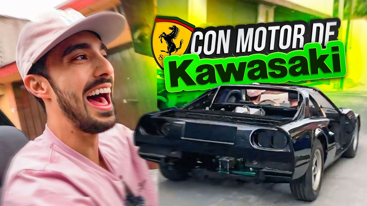 Manej&eacute; el Ferrrari con Motor de Motocicleta H2r ANDA DUR&Iacute;SIMO!!!