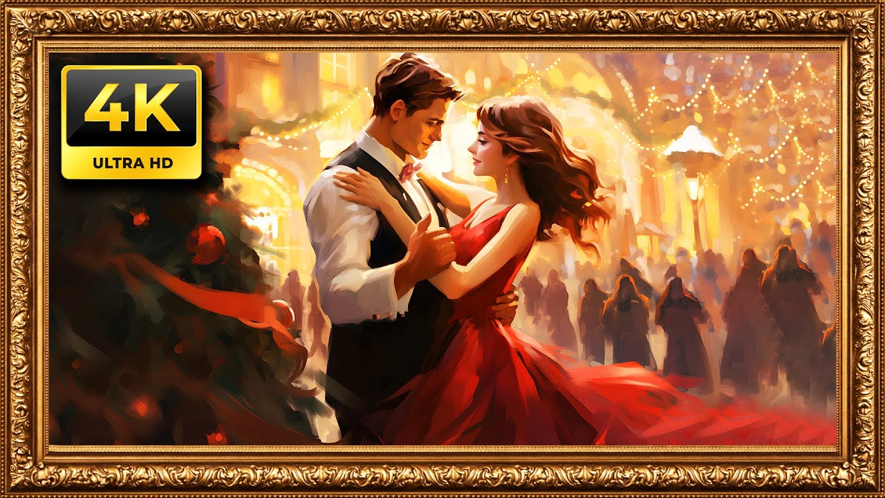 💕 Valentine’s Day TV Frame || Dancing Couple Painting Wallpaper || Romantic 4K Art