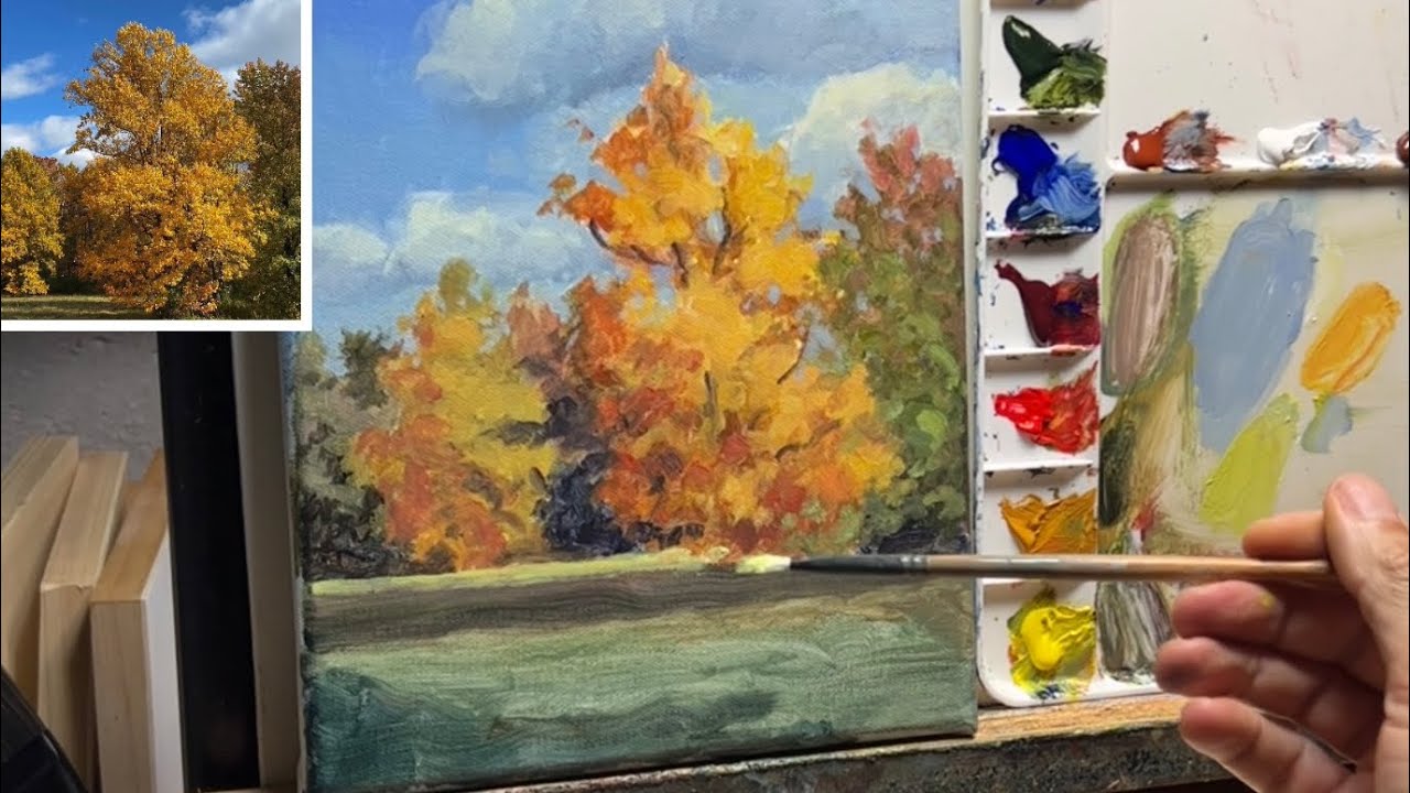 Quick and Loose Landscape with Acrylics !!