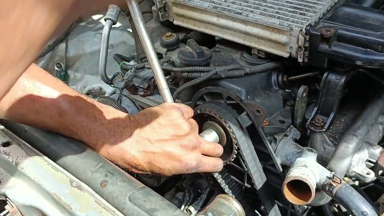 como sacar a polia do comando de válvulas da Hilux motor 1kd, 2kd, 1kzt e 1kzte