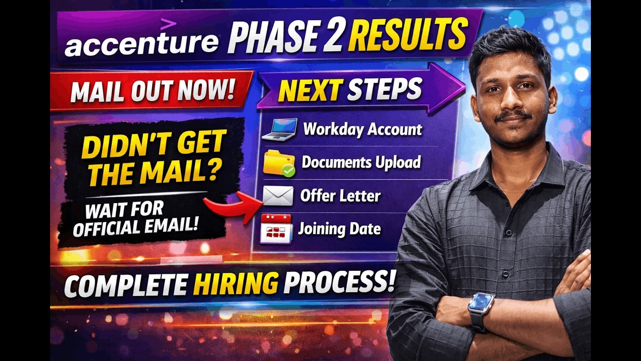 Accenture Phase 2 Interview Results | Latest Accenture Update | Didn’t Get Mail? Complete Process