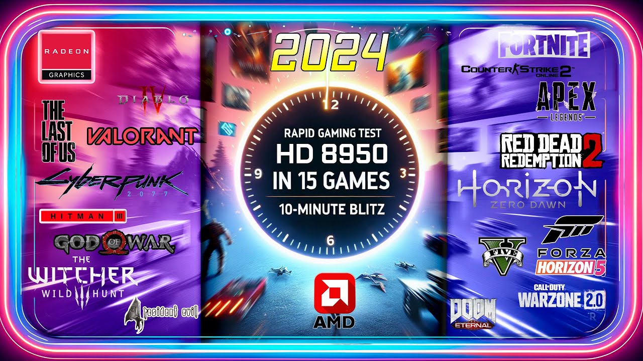 AMD HD 8950 in 15 GAMES      | 2024 |   Laptop Benchmarks