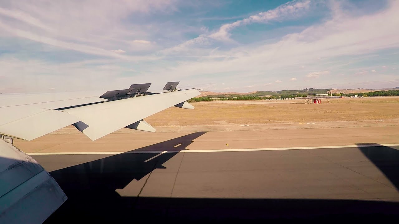 Approach and Landing at Madrid-Barajas Airport