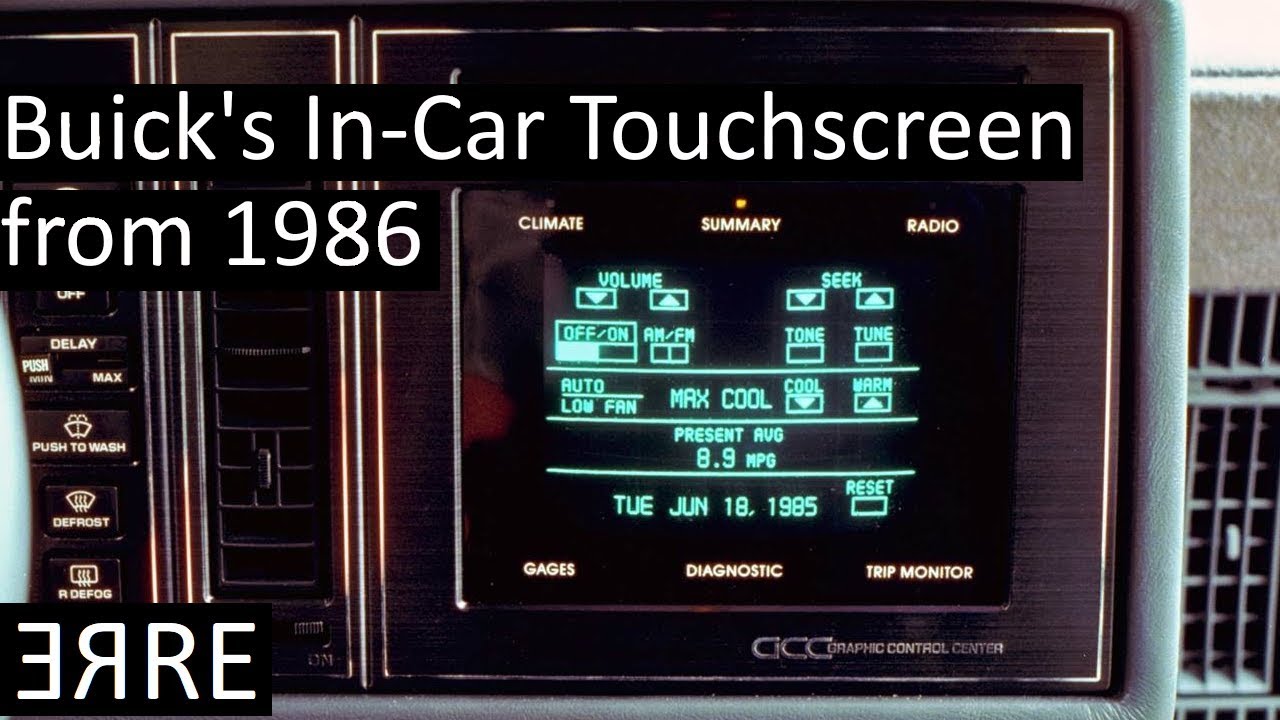 Buick's In-Car touchscreen from 1986