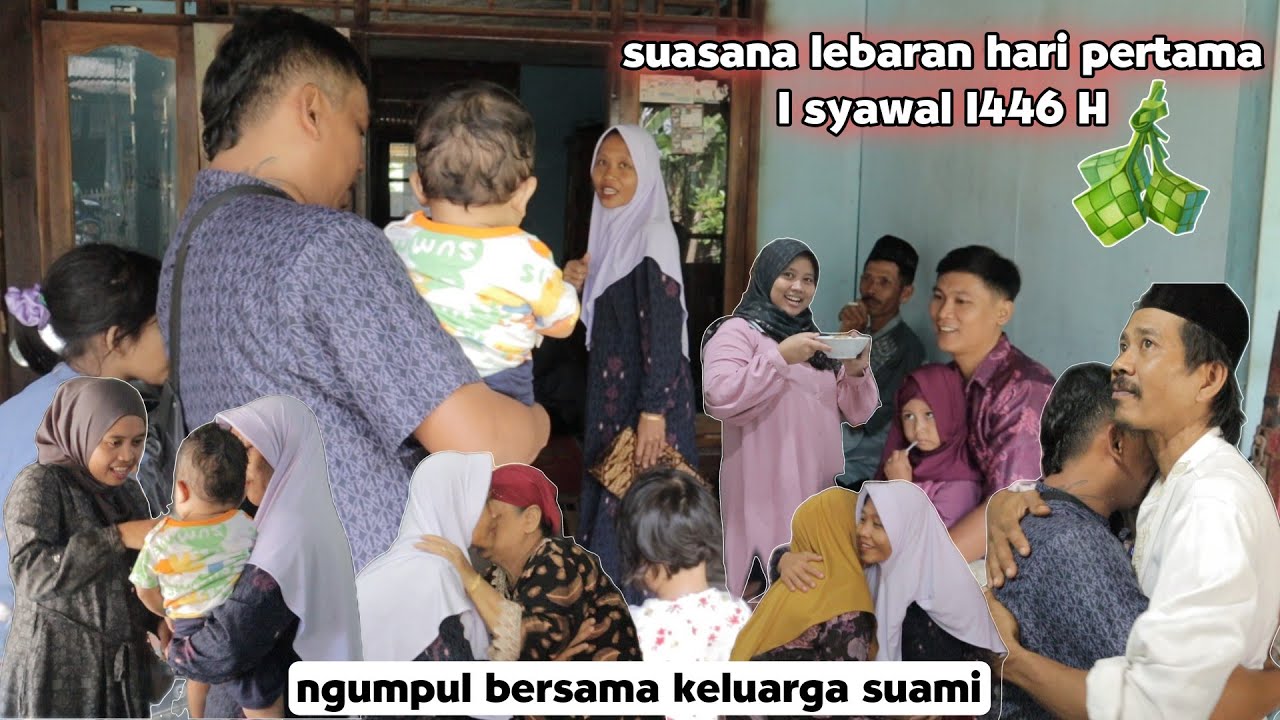Suasanan lebaran hari pertama kita - kerumah orang tua