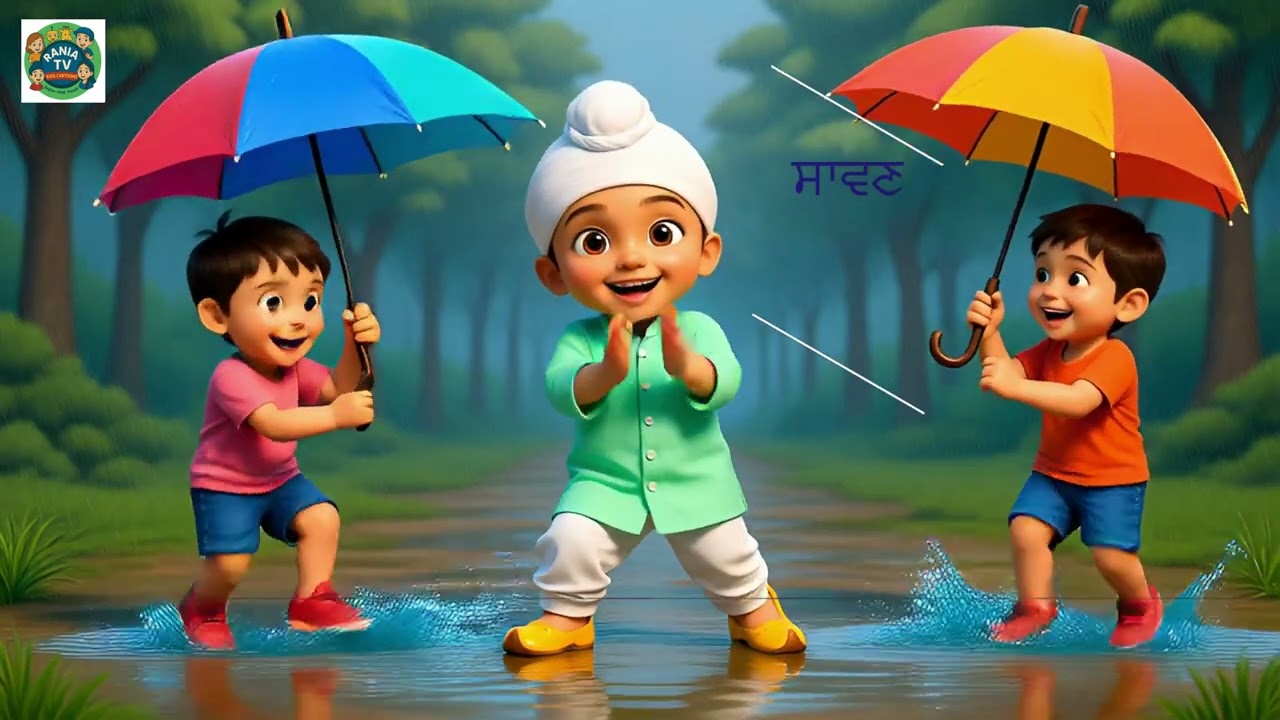 Punjabi Desi Months Song for Kids | Punjabi Mahine | Educational Kids Rhyme