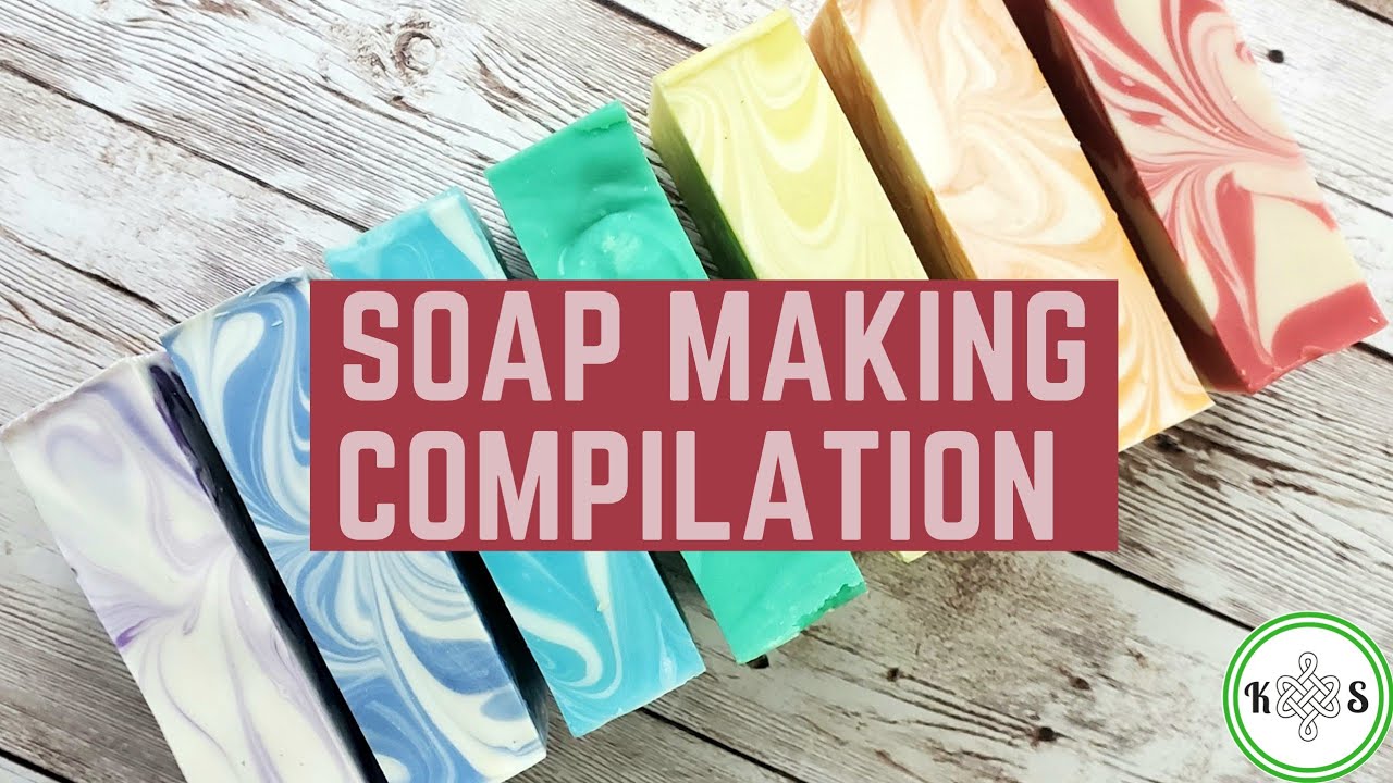 Soap Making Compilation | Chakra Bar Soap | Cold Process Soap Making by Kilted Suds