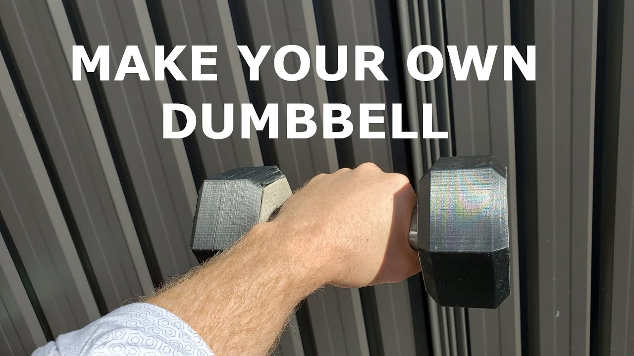Make a dumbbell from scratch with a 3D printer