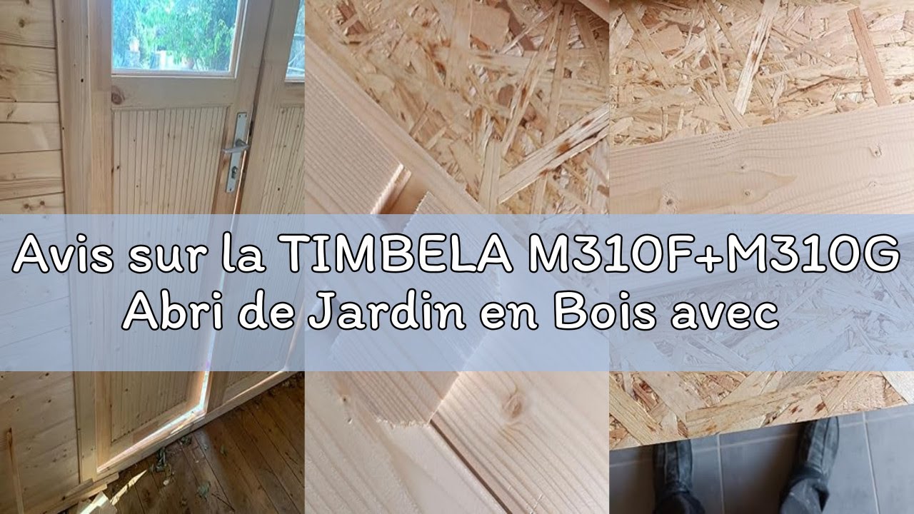 Avis sur la TIMBELA M310F+M310G Abri de Jardin en Bois avec Sol TRAITÉ - Porte verrouillable de Haut