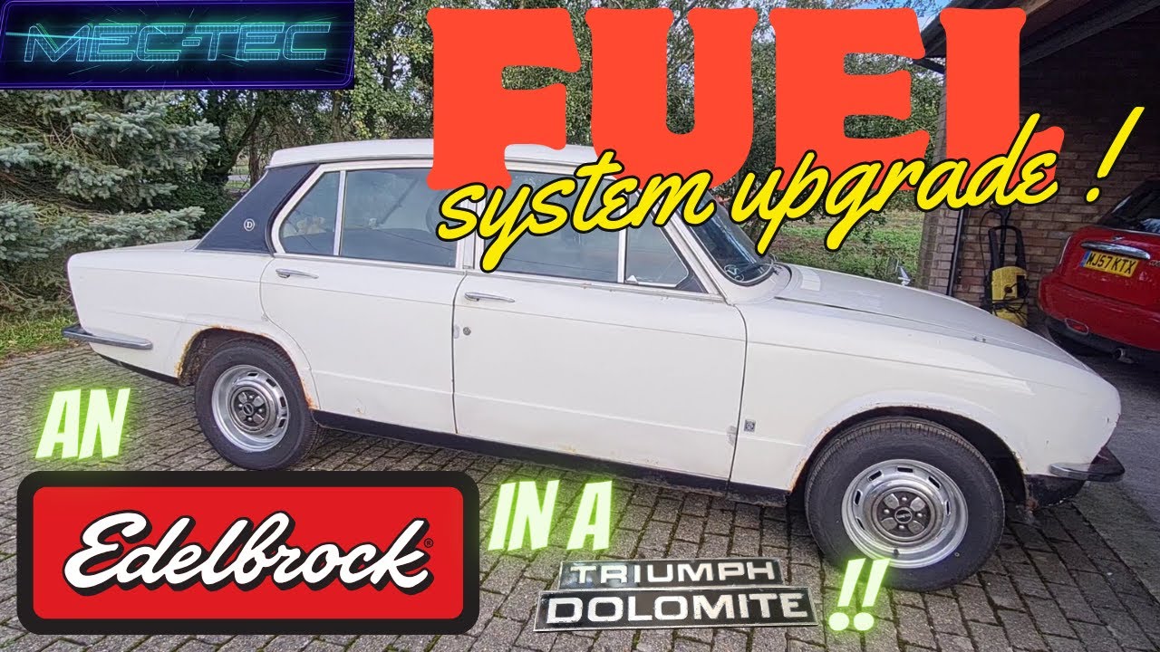 Triumph Dolomite Fuel System UPGRADE !! An EDELBROCK in a TRIUMPH !