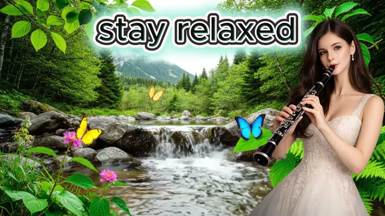 Relaxing music with clarinet instrument