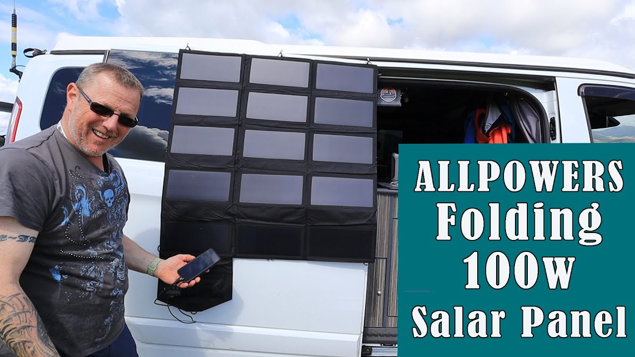 ALLPOWERS 100W Foldable Monocrystalline Solar Panel SP012  small backpack folding compact iSolar