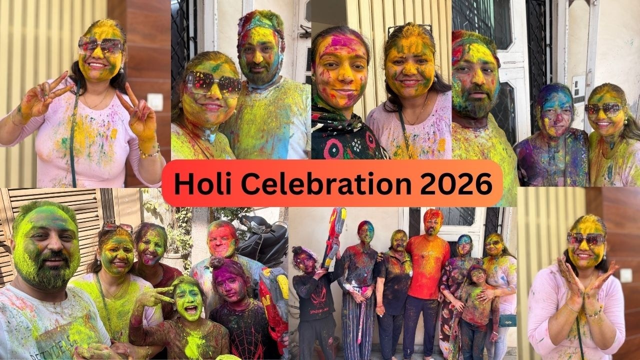 HOLI Celebration 2026 Full Enjoy #happyholi #colorful Day #holivibes #faimlyvlog #ludhiana