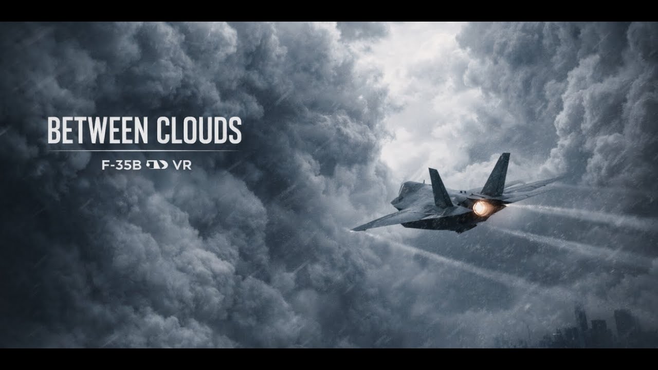 F-35B Storm Run | Threading the Clouds Over New York (VR)