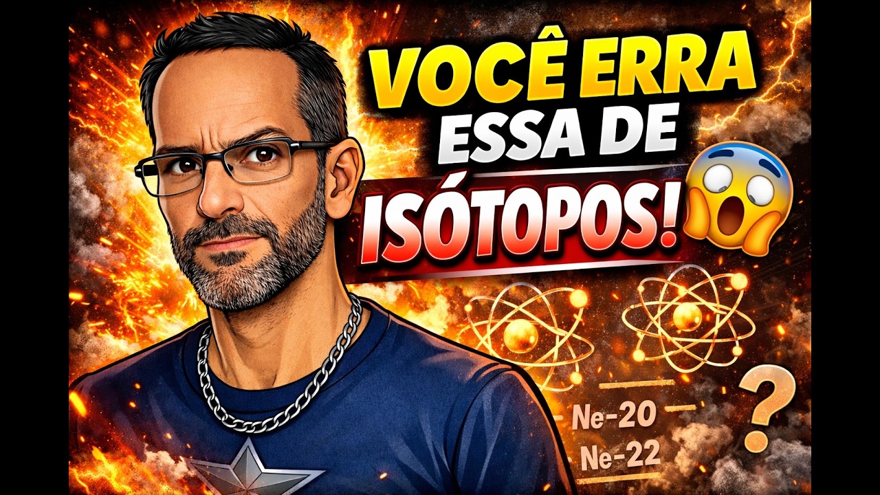 Questão UECE 2022 - Você Sabe Calcular Massa Atômica? Questão Difícil de Isótopos