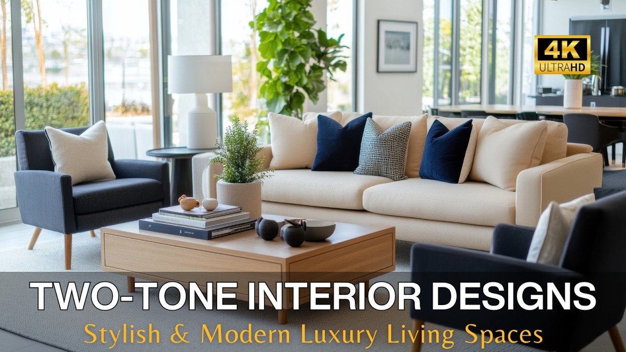 The Art of Two-Tone Interiors: How to Design Stylish & Modern Luxury Living Spaces
