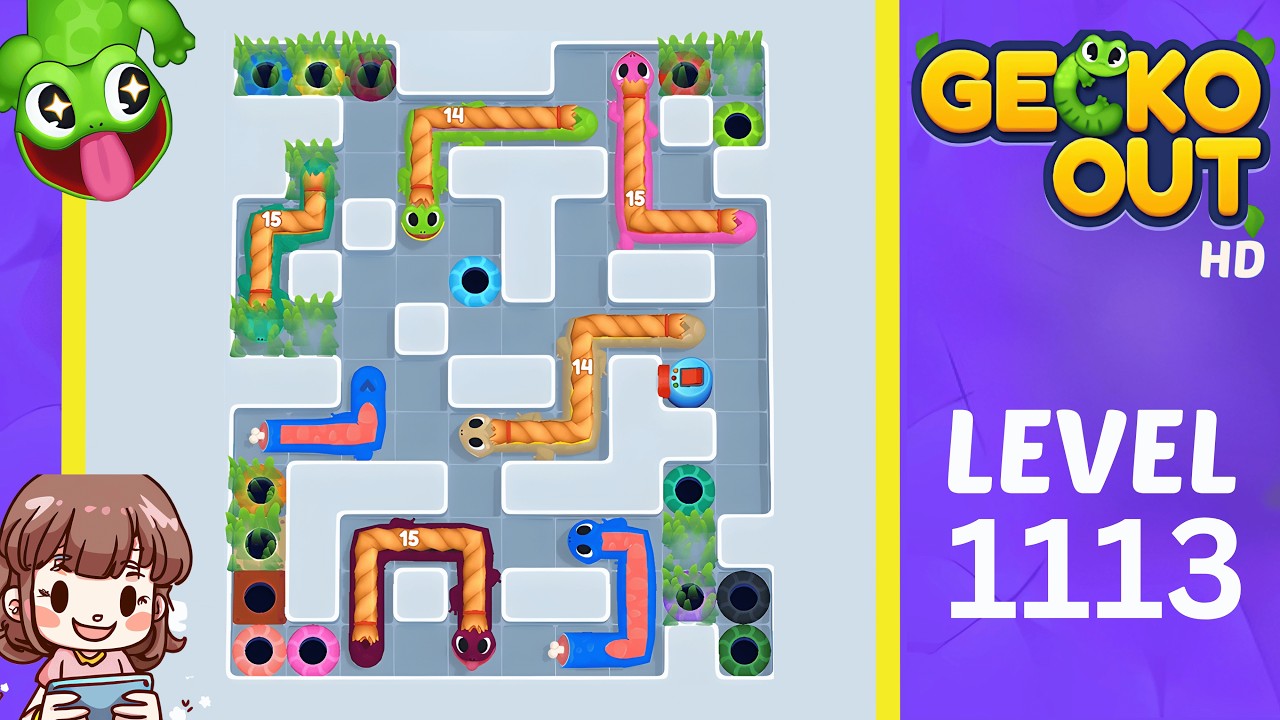 Gecko Out Level 1113 Solution Walkthrough