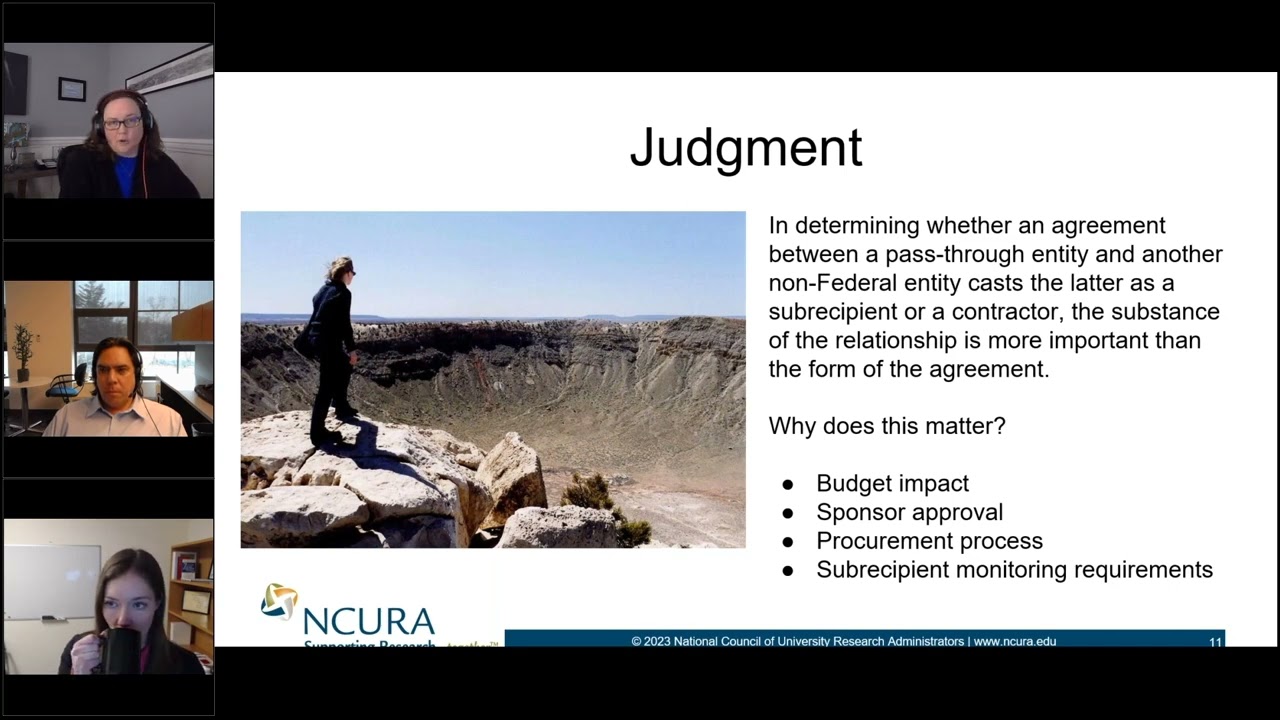 Subawards: Overview & Impact of the Sub vs. Contractor Determination