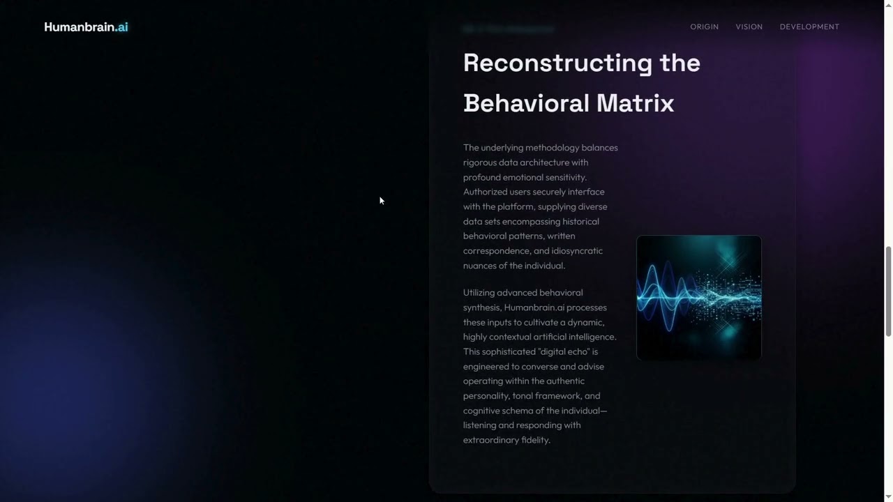 Humanbrain.ai-Reconnect with the ones you love(first vibe coding project made with only 1 prompt!)