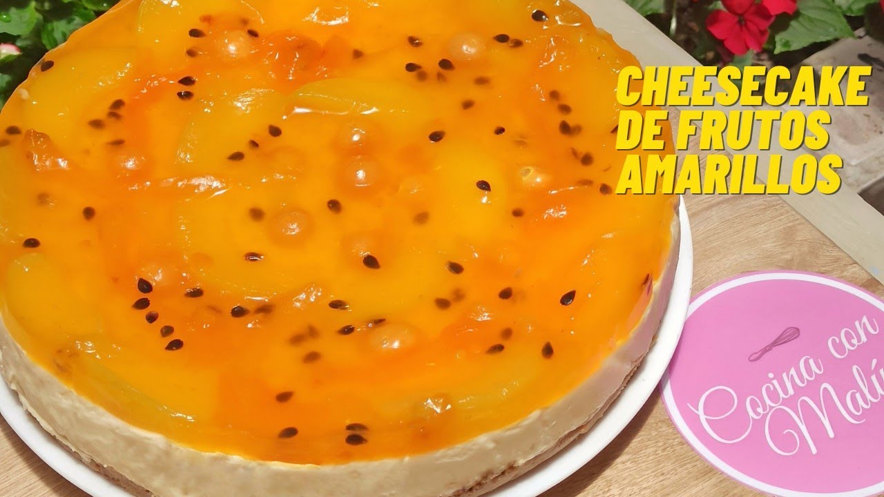 🥭CHEESECAKE DE FRUTOS AMARILLOS🍍