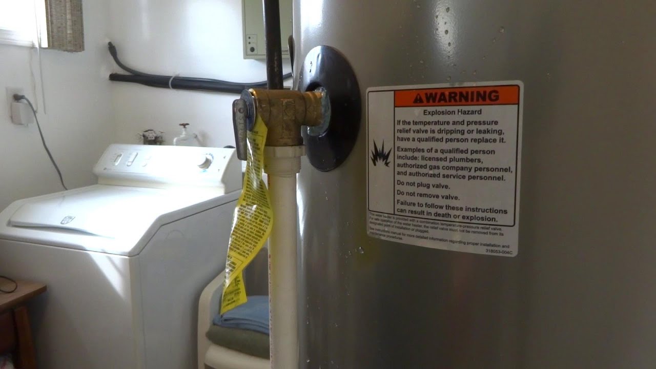 GAS WATER HEATER  RELIEF VALVE LEAKING