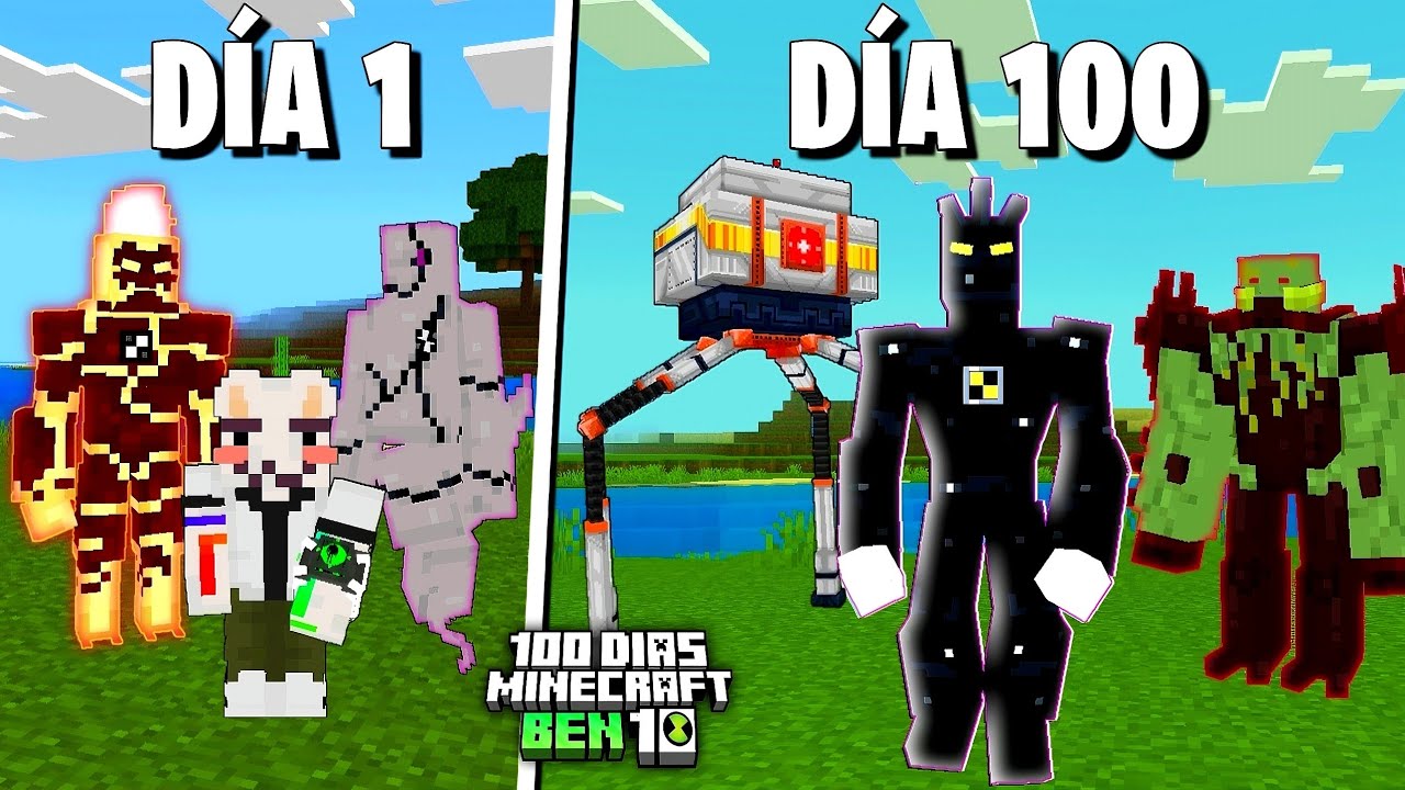 ¿Qué pasa si Tienes el OMNITRIX de Ben 10 por 100 Días en Minecraft? 