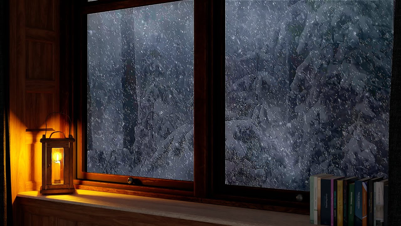 Intense Snowstorm Sounds ❄️ 4 Hours of Blizzard Wind for Sleep