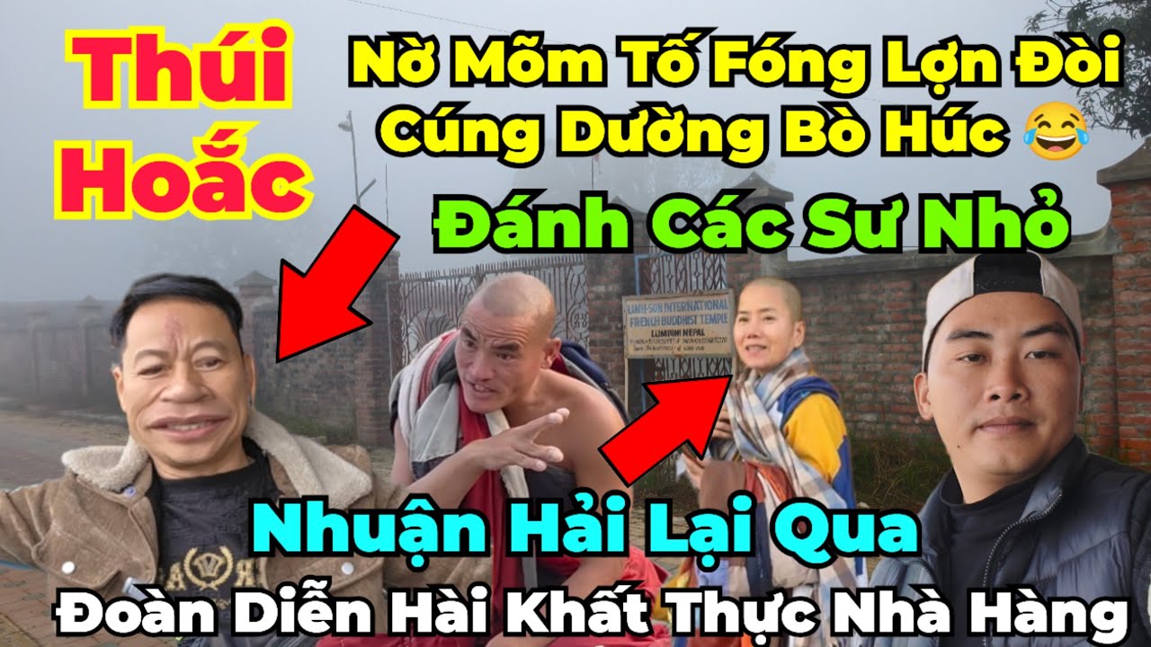 Nỡ Mõm Bóc Hết : Fóng Lợn đòi hỏi bò húc, đe doạ sư nhỏ... Sư Cô qua cứu khầy, đoàn diễn khất thực