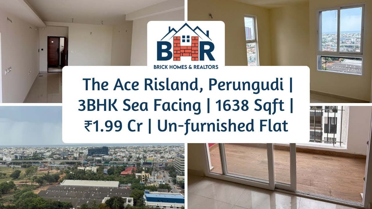 Luxury 3BHK for Resale in Perungudi | Sea View | Brand New Flat | The Ace by Risland | ₹2 Cr