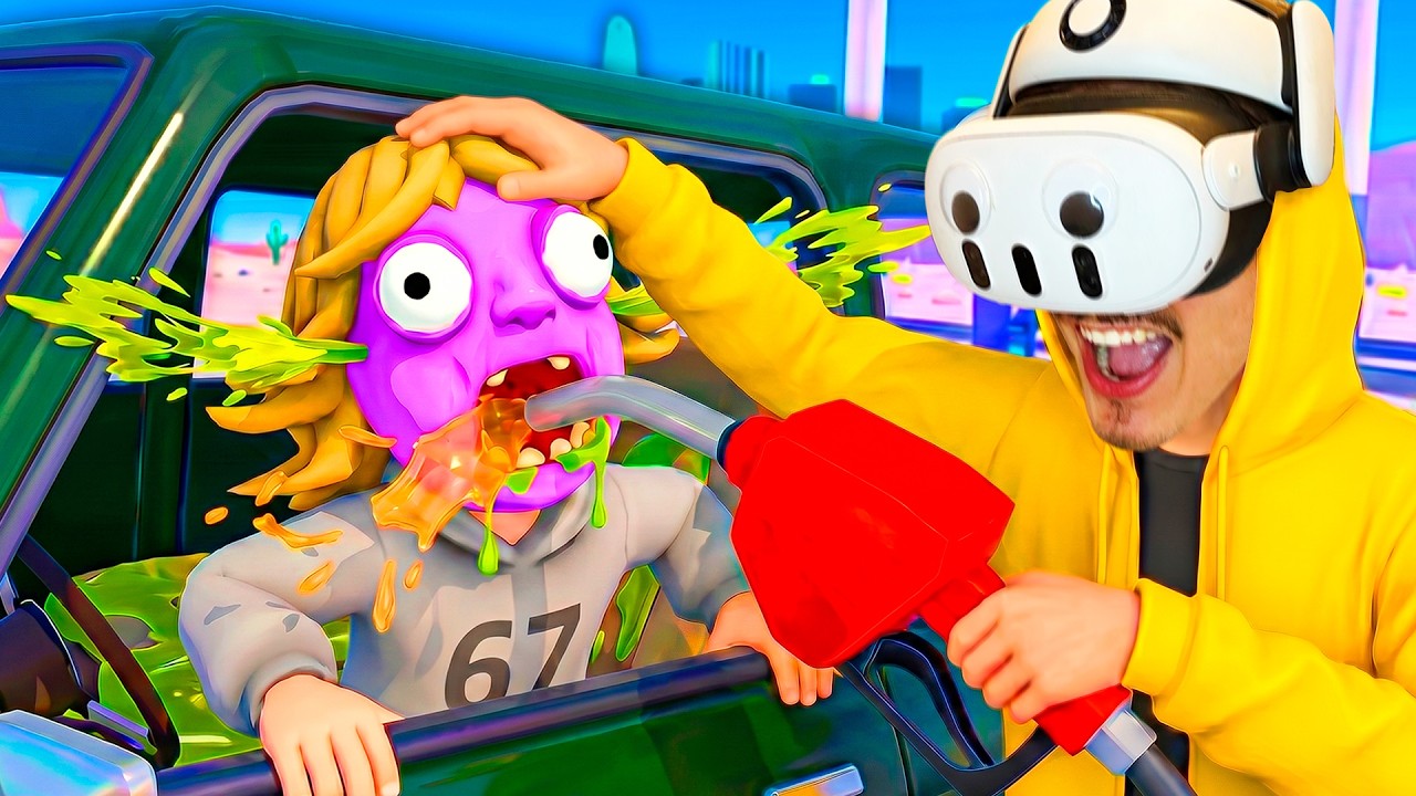 Кормлю БЕНЗИНОМ Клиента 67 на ЗАПРАВКЕ! (Gas N Cars VR)